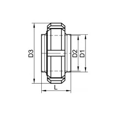 Raccord SMS complet à souder inox 316L 2