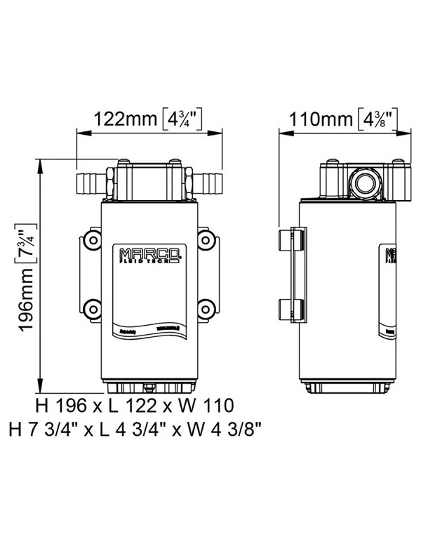 Pompe de transfert huiles et liquides visceux 12-24V - UP12/OIL