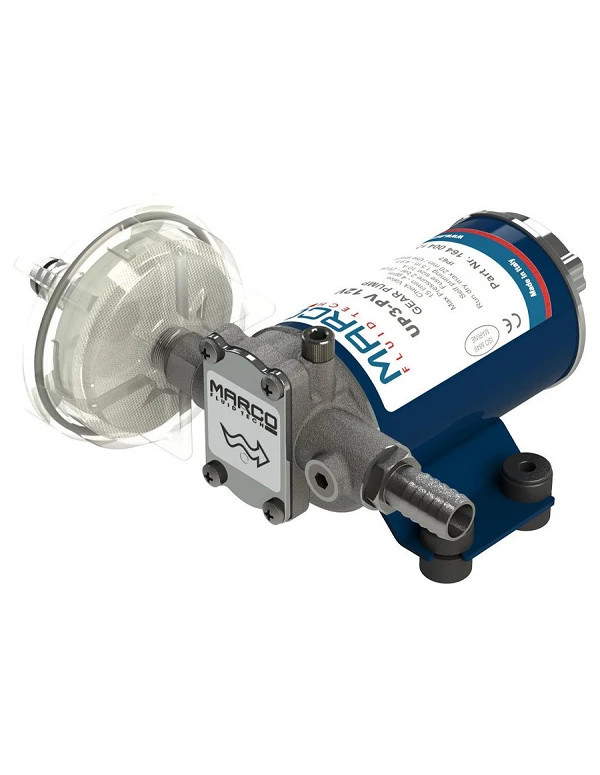 Pompe à engrenages PTFE 15 l/min avec clapet anti-retour UP3-PV