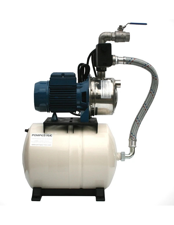 Surpresseur horizontal 24L avec pompe auto-amorçante