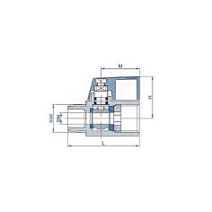 Mini vanne sphérique inox 316 M/F 2