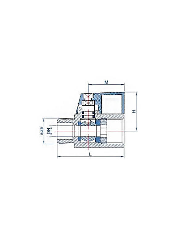 Mini vanne sphérique inox 316 M/F