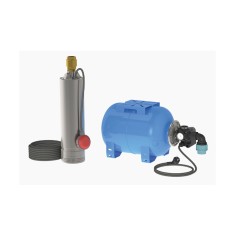 Kit surpresseur avec pompe immergée cuve et réservoir