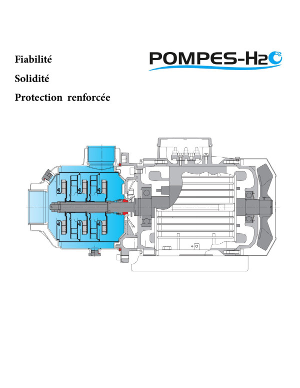 Pompe multicellulaire horizontale tout inox MXH (Taraudé) 32 m3/h