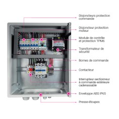 Armoire de gestion 1 pompe immergées ou de surface démarrage progressif VIGILEC 2
