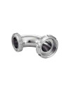 COUDE SMS À 90° MÂLE / FEMELLE  Inox 316L