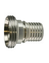 Raccord DIN male à douille cannelé inox 316