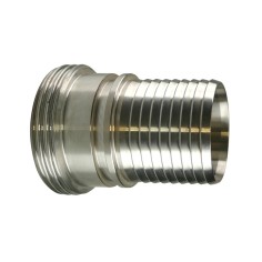 Raccord mâle SMS ià douille annelée inox 316
