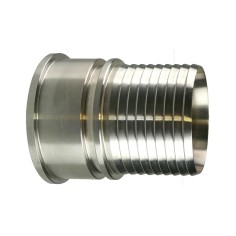 Raccord femelle SMS ià douille annelée inox 316L