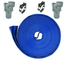 Kit tuyau plat  DN75 - 3" -  PS 6 BAR - Vendu en longueur équipée raccord 3" de 5m, 10m, 15m, 20m et 25m