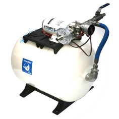 Groupe surpresseur eau 60L - Alimentation 12V et 24V - Débit 36 l/min