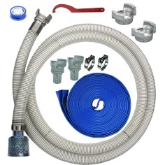 Kit tuyaux PVC aspiration et refoulement motopompe