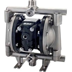 Pompe pneumatique à double membrane alu Lutz