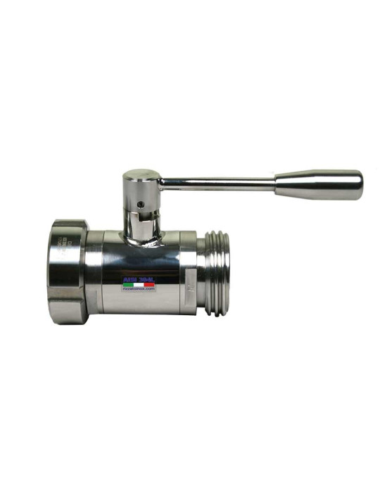Vanne sphérique Inox 304 alimentaire DIN M/F
