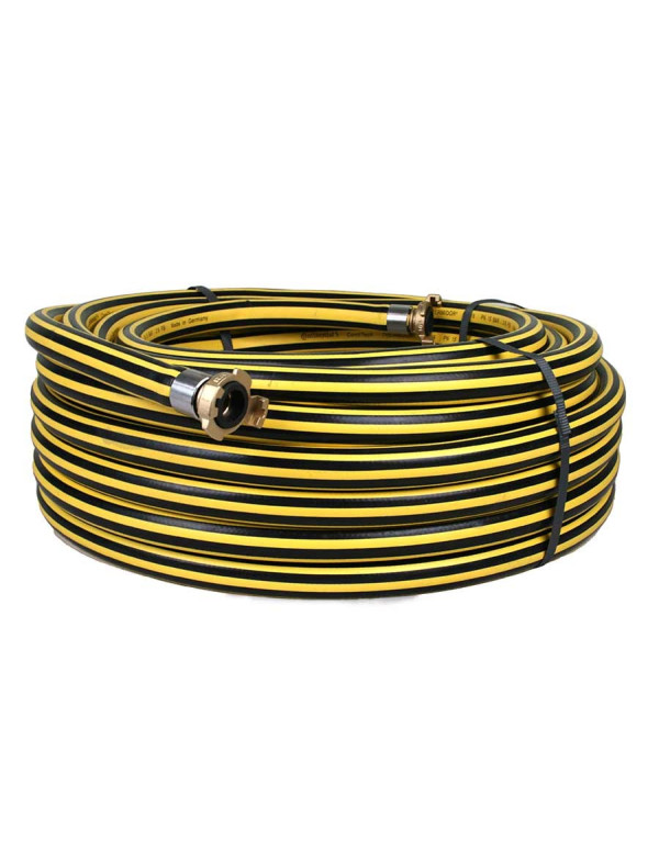 Flexible d'eau polyvalent EPDM raccords expressà verrou et lance d'arrosage - L 25 m