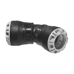 Coude à 45°C égal encliquetable Plasson tube PE - DN20 à DN63