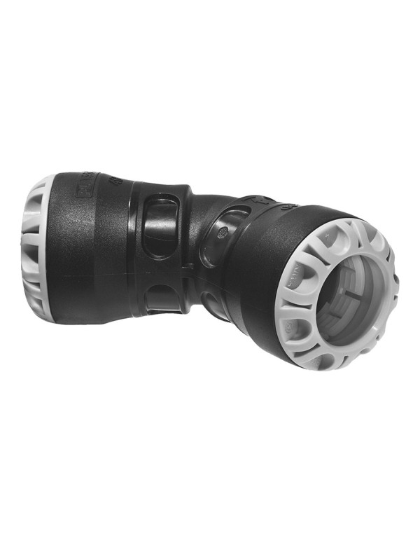 Coude à 45°C égal encliquetable Plasson tube PE - DN20 à DN63