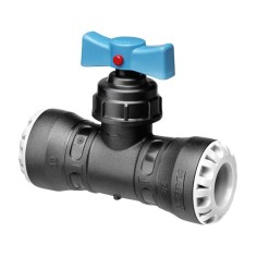 Vanne égal encliquetable Plasson tube PE - DN20 à DN32