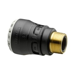 Raccord encliquetable tube PE fileté mâle DN20 à DN65