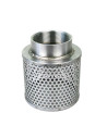304 stainless steel strainer with BSP threaded socket 2", 3" and 4"