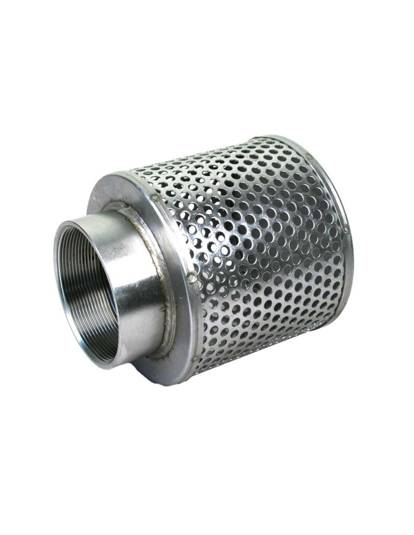 Crépine inox 304 avec manchon taraudé BSP 2",3" et 4"