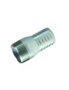 KC steel straight fitting BSP with serrated socket