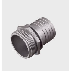 Raccord droit Aluminium BSP à douille crantée