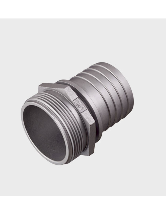 Raccord droit Aluminium BSP à douille crantée