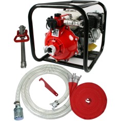 Kit motopompe prévention incendie haute pression 8 bars, moteur essence 4T Honda GX160, de 5.5 CV