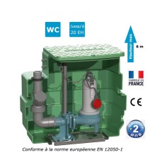 Station de relevage eaux chargées habitation, CAL230 GQVM 50-8-PA et CAL230 GQVM 50-13-PA 2
