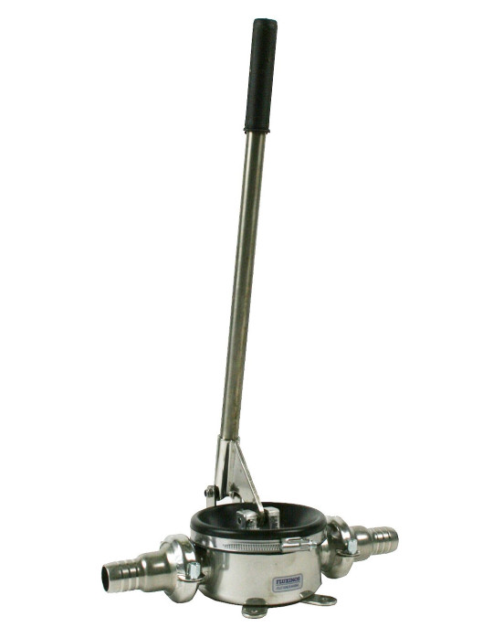 Pompe manuelle inox à membrane, débit 50 à 60 l/min, hauteur maxi 4 m