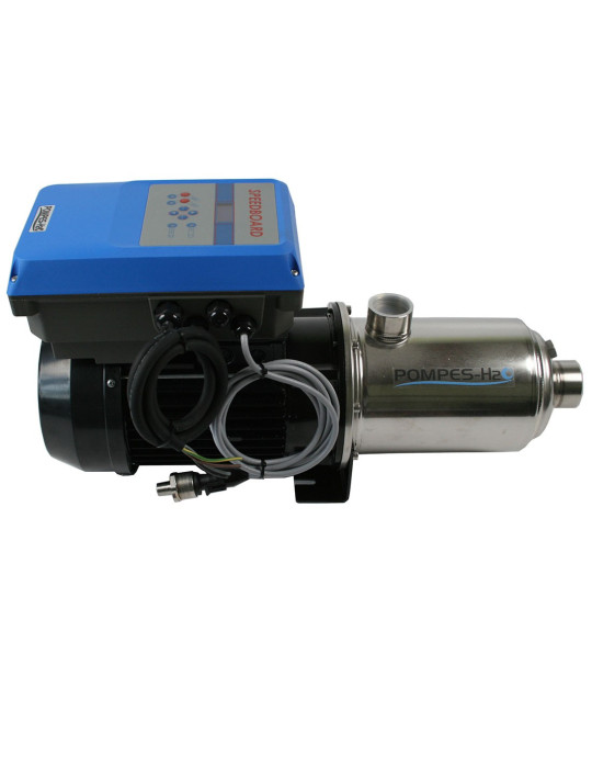 Pompe de surface multicellulaire horizontale 2.20 Kw triphasé équipée avec variateur de vitesse. Débit max 14.4 m3/h