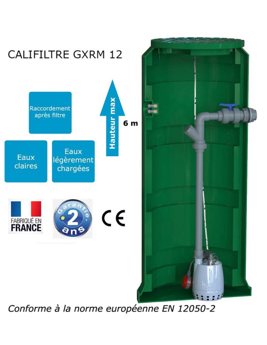 Station de relevage eaux claires ou légèrement chargées - CALIFILTRE