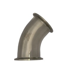 Coude à 45° CLAMP inox 316