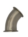 Coude à 45° CLAMP inox 316