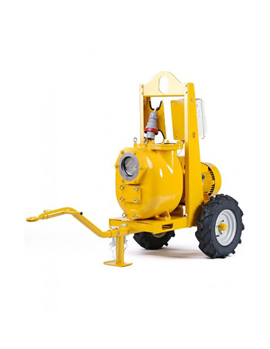 Motopompe électrique autoamorçante 350 m3/h sur chariot tractable