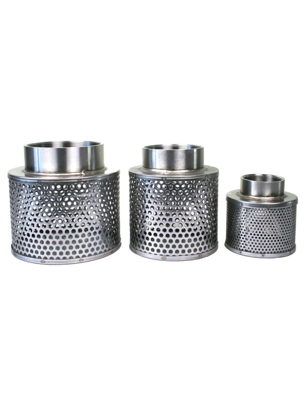 Crépines inox 304 avec embout femelle BSP 2", BSP3" et BSP 4"