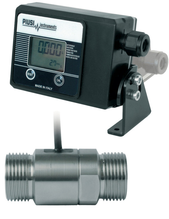 Compteur d’impulsions à turbine adapté pour l'd’AdBlue, l'eau et liquide industrielle avec écran d'affichage, câble 15m