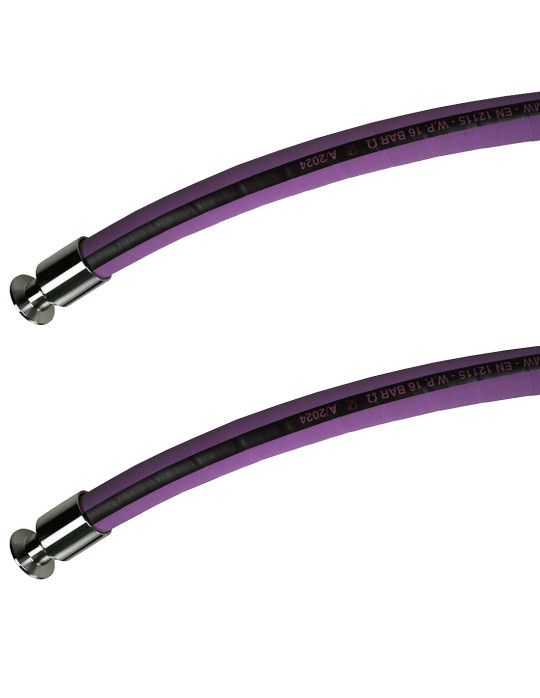 Flexible DN25 Clamp 1" liquides chimiques, solvants, FDA, cosmétique,