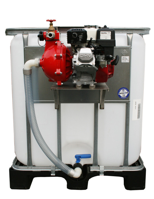 Kit motopompe incendie pour IBC, pompe haute pression, kit complet pour raccordement sur IBC