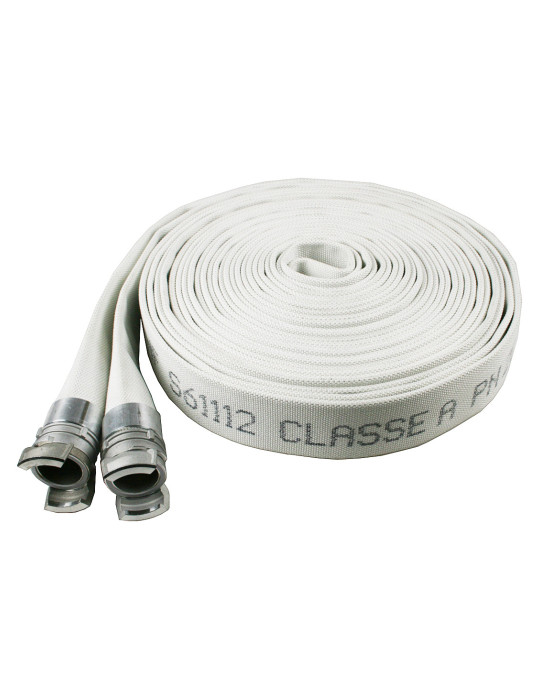 Tuyau incendie industrie DN110 avec raccords Guillemin DN100 sertis - PS 13 bar