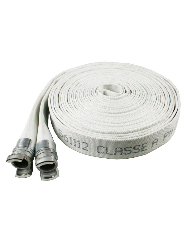 Tuyau incendie industrie DN110 avec raccords Guillemin DN100 sertis - PS 13 bar