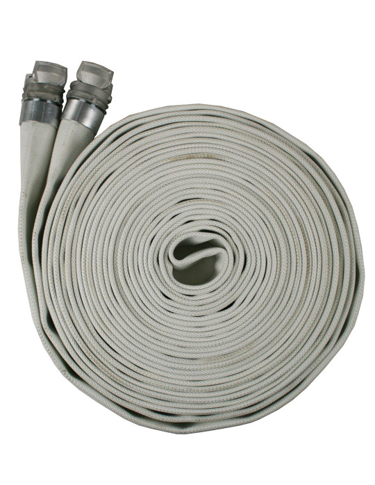 Tuyau plat incendie DN100/110 avec raccords Guillemin sertis - PS 13 bar
