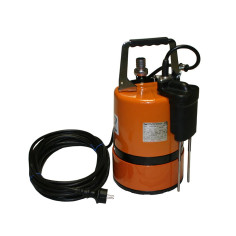Pompe d'épuisement automatique jusqu'à 1 mm - Pompe LSC AUTO avec 2 électrodes de détection niveau au ras du sol