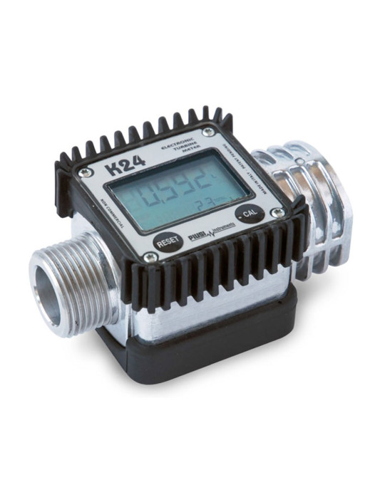 Compteur numérique à turbine pour fluides à basse viscosité - Compte litre de carburant électronique Affichage LCD - PIUSI K24