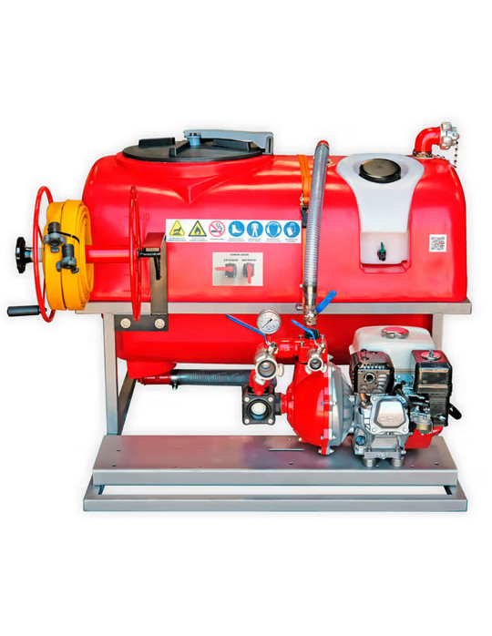 Motopompe lutte incendie 5.5 CV avec réserve 600 L