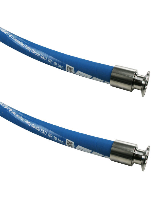 Flexible alimentaire huiles graisses NBR DN25 CLAMP 50.5 mm