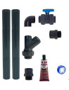 Vertical outlet kit for lift pump, threaded