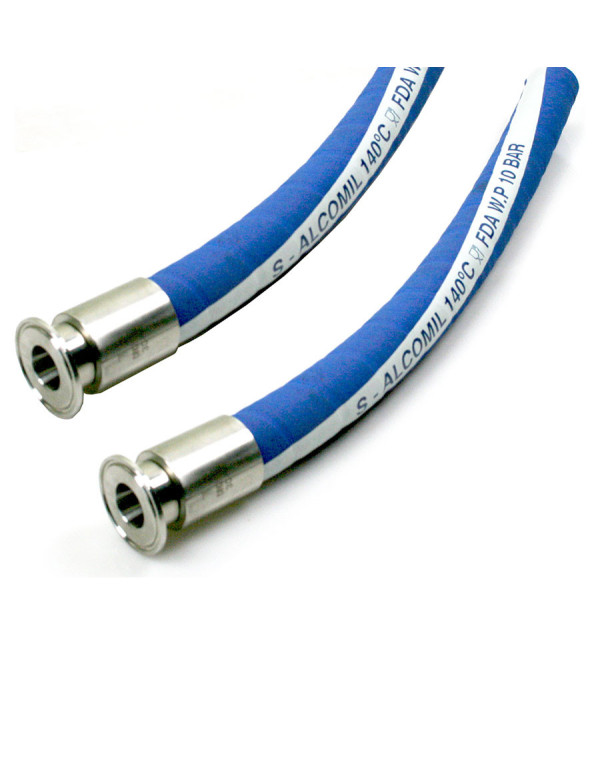 Flexible EPDM FDA DN40 CLAMP 64 - ALCOMIL 140°