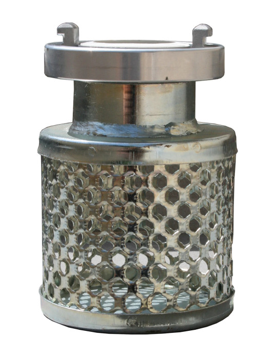 Crépine d'aspiration galva avec raccord STORZ
